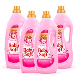 Kit 4 Amaciante Baby Soft Toque De Maciez 2L (Rosa)