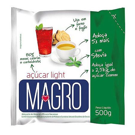 Açúcar Light com Stevia Magro 500g