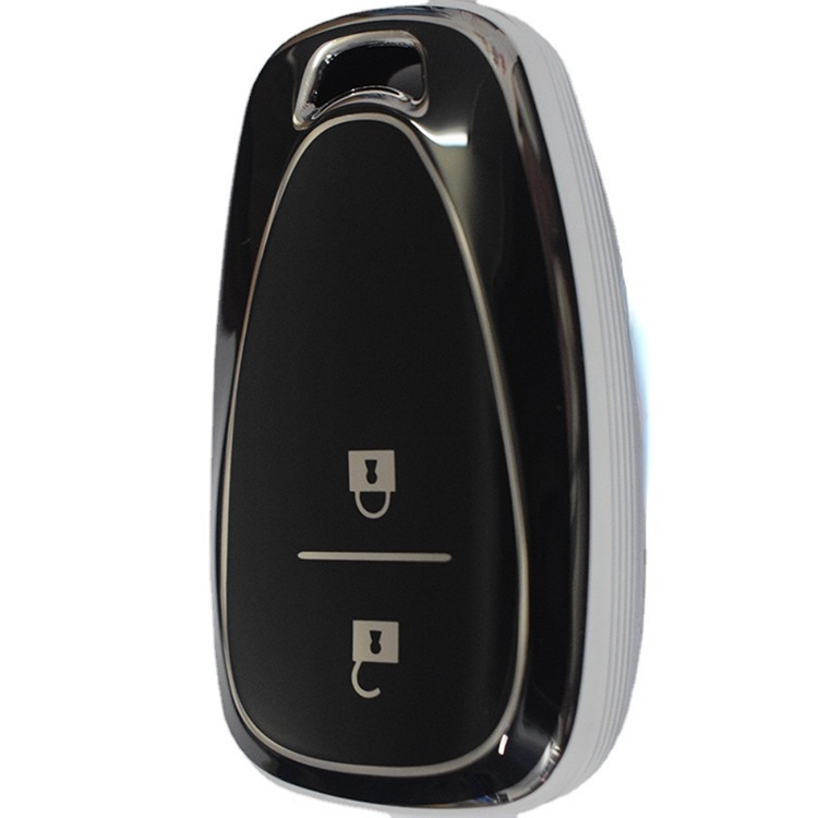 2 Botões Prata Tpu Carro Capa De Chave Para Chevrolet Orlando Fob Shell Onix Protect Key Cover em Oferta na Shopee