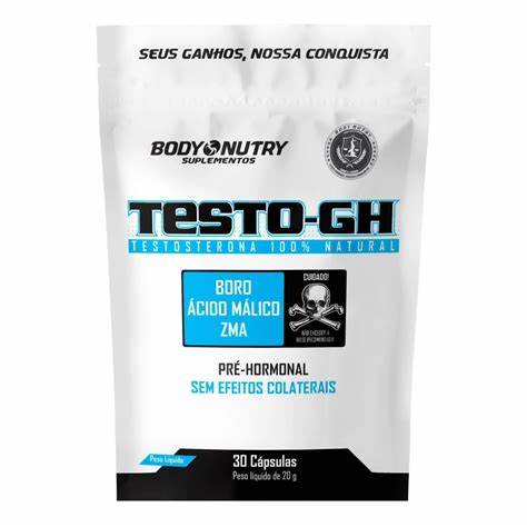 Testo GH Pre hormonal Masculino ZMA + BORO + ACIDO MÁLICO - Ganho de Massa Magra,Força e Resistência Muscular