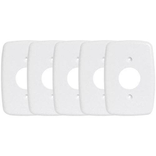 Kit 5 Placas Acabamento 4x2 Para 1 Tomada Redonda Building em Oferta na Shopee