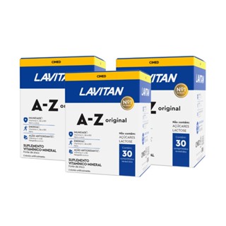 Multivitamínico Lavitan AZ 30 Comprimidos Com 3 Caixas