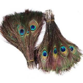 20/100Pcs 25-30cm Penas De Pavão Natural Pluma Para Festa De Casamento Artesanato De Bricolage Jóias De Natal Acessórios Decoração