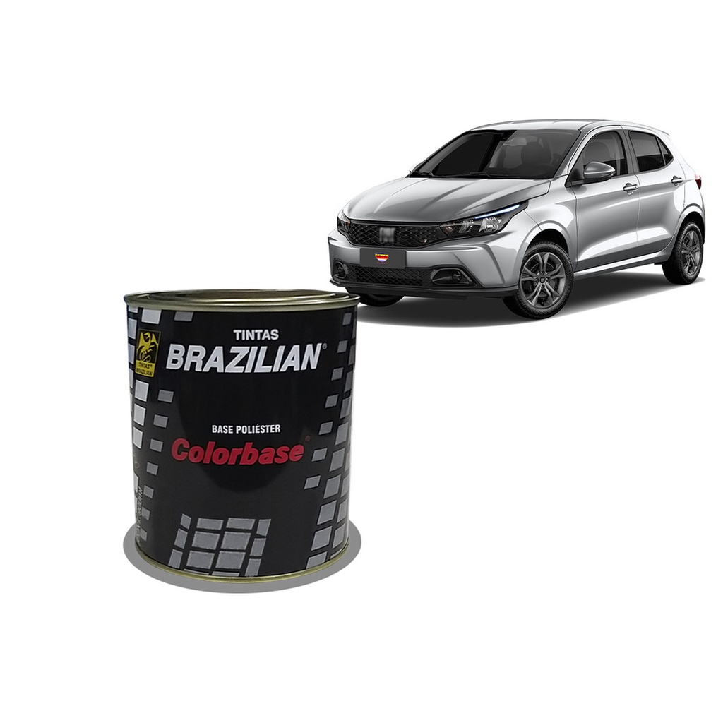 Tinta Automotiva Colorbase Brazilian Base Poiliéster Fiat Prata Bari 900 Ml 2002 2003 2004 2005 2006 2007 2008 2009 2010 2011 2012 2013 2014 2015 2016 2017 2018 2019 2020 2021 2022 2023