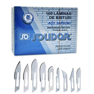 Lâmina De Bisturi C/ 100 Un Solidor