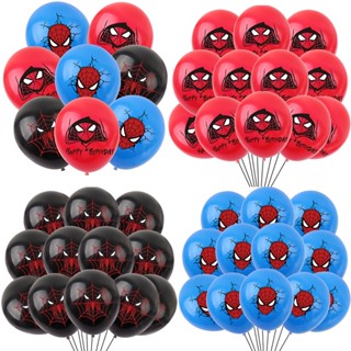 Tema Homem-Aranha Balões De Látex De 12 Polegadas Air Globos Boys Aniversário Decorações Brinquedos Para Festa De Kid Baby Shower Party Supplies