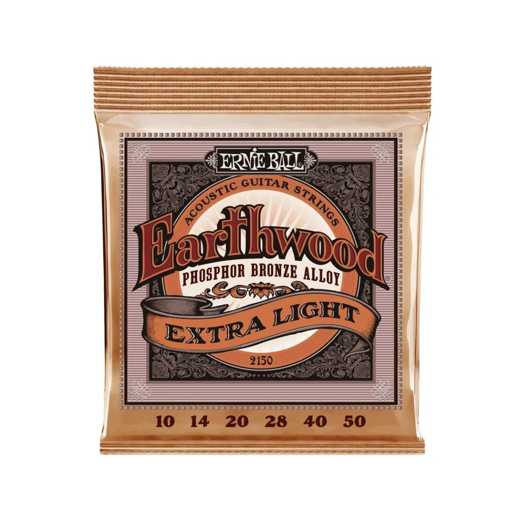 Encordoamento Violão Aço 010 Ernie Ball Earthwood Tensão Extra Leve