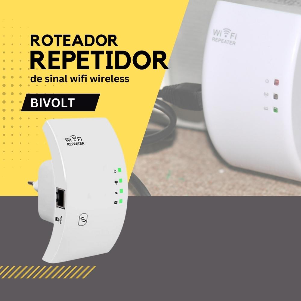 Roteador Repetidor De Sinal Wifi Wireless Repeater Extender H300 Bivolt