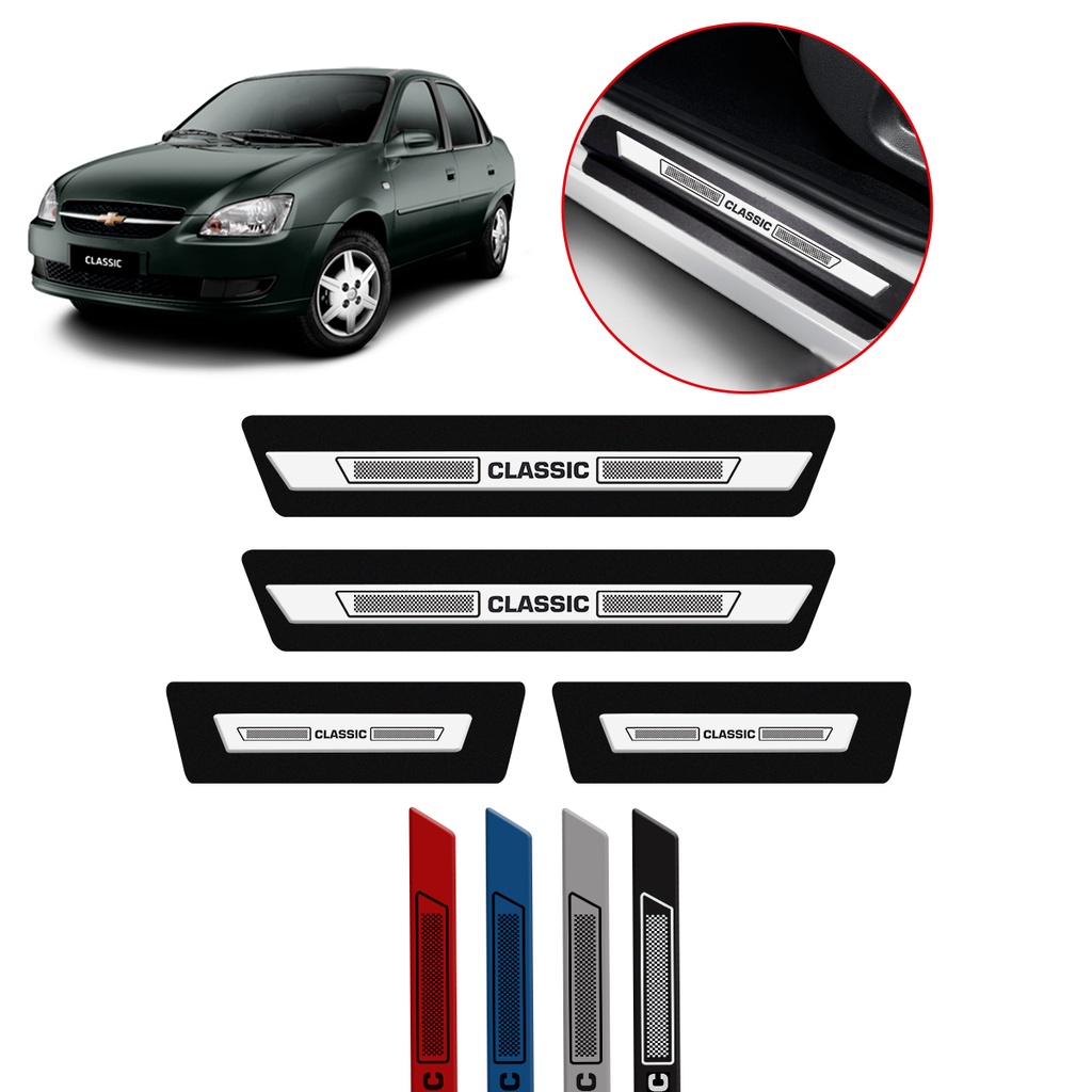 Soleira de Porta na Cor do Veículo para Chevrolet Corsa Classic