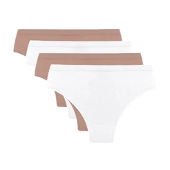 Kit 4 Calcinha Biquíni Trifil Cós Alto Varias Cores - 1971