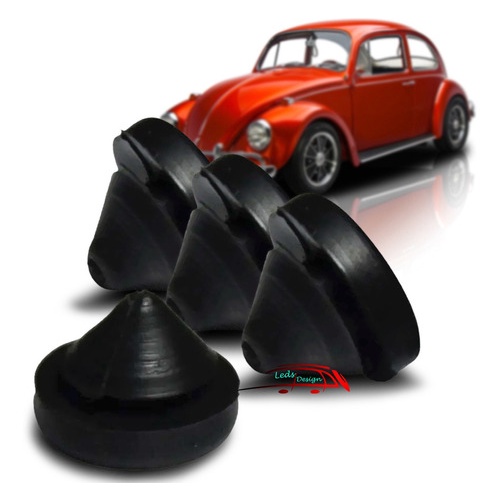 Kit 4 Batente Calco Porta Luva E Saia Traseira Motor Fusca
