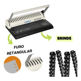 Encadernadora Perfuradora Manual Para Garras Plasticas Papel A4 em Oferta na Shopee