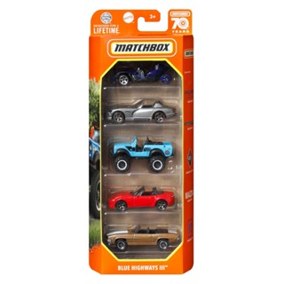 Matchbox Basics Blue Highways Pacote 5 - Mattel