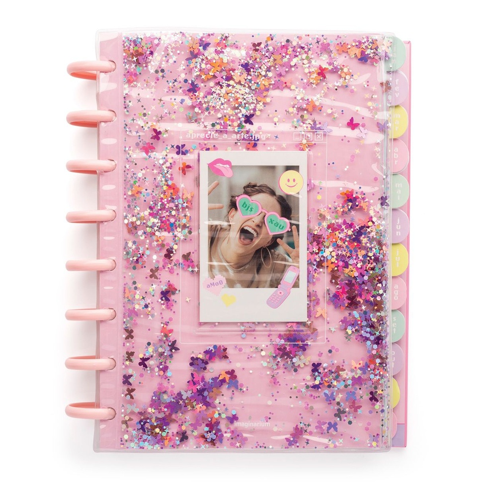 Planner de discos glitter y2k - Imaginarium em Oferta na Shopee