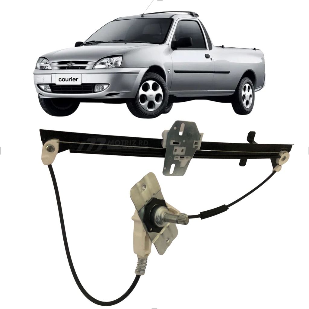 Máquina Vidro Courier Manual Lado Esquerdo 1997 Até 2013