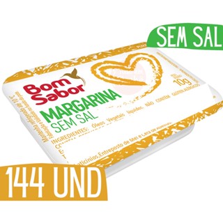 Mini Margarina Bom Sabor Sem Sal Blister Sache Potinho Individual 10g - 144und