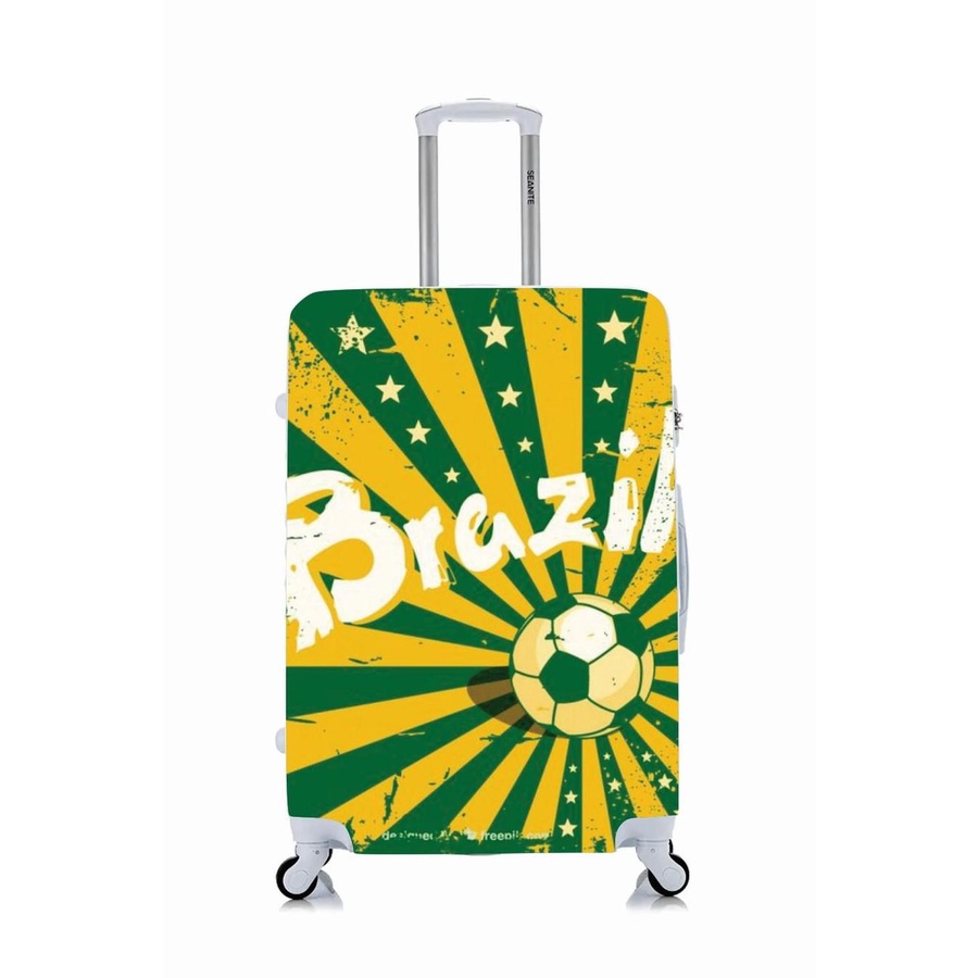 Capa Protetora Para Mala Viagem Personalizada Pequena Brasil Brasil Brasil