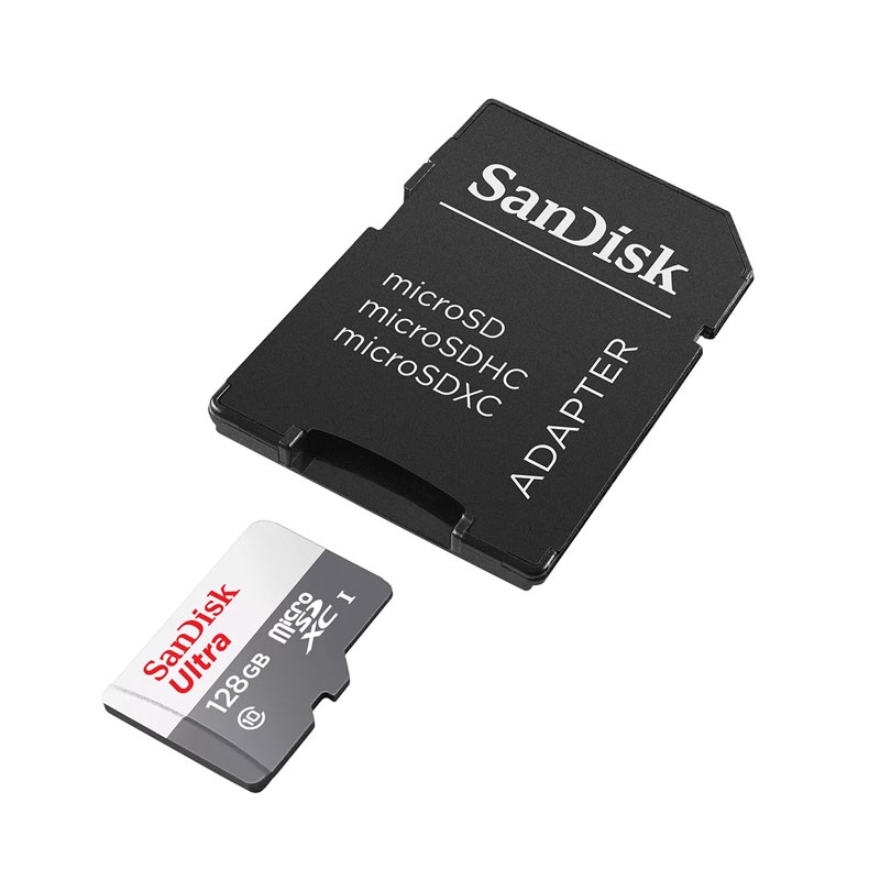 Cartão de memória micro SD 128gb c/ adaptador Classe10 Sandisk - Mobile & Gadgets