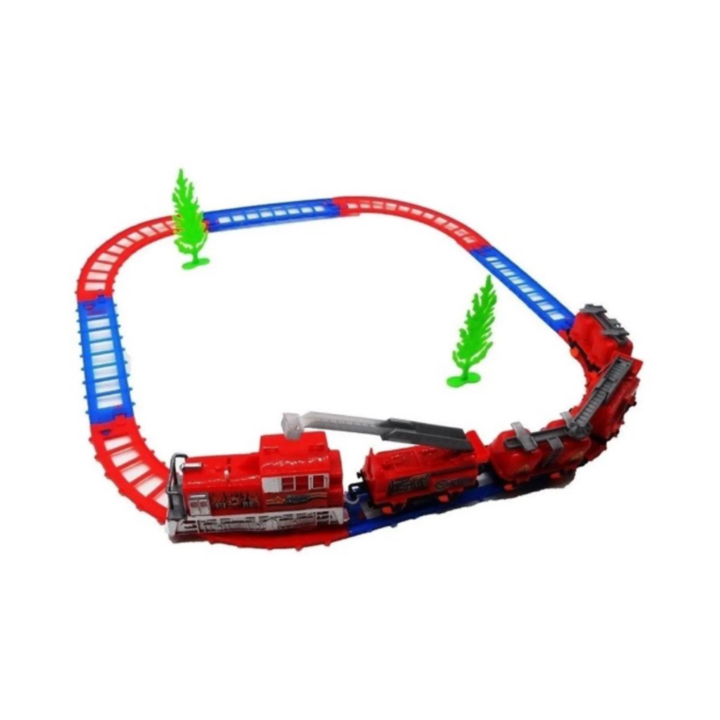 Trem Trenzinho Ferrorama Real Train - 13 Pecas - WellKids