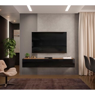 RACK SUSPENSO FUTURE 1,80M COOL HOME PRETO/NATURE