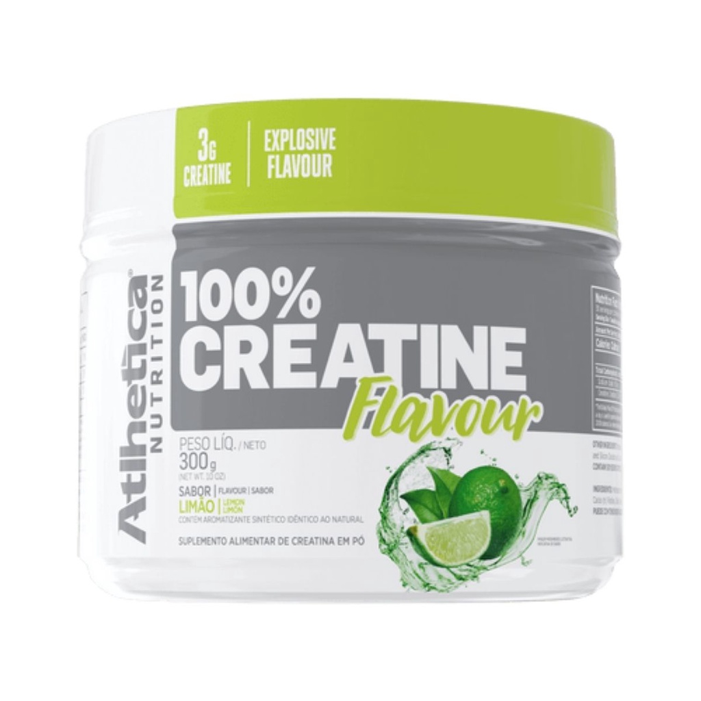 Creatina Atlhetica 100% Creatine Flavour 300g Desempenho