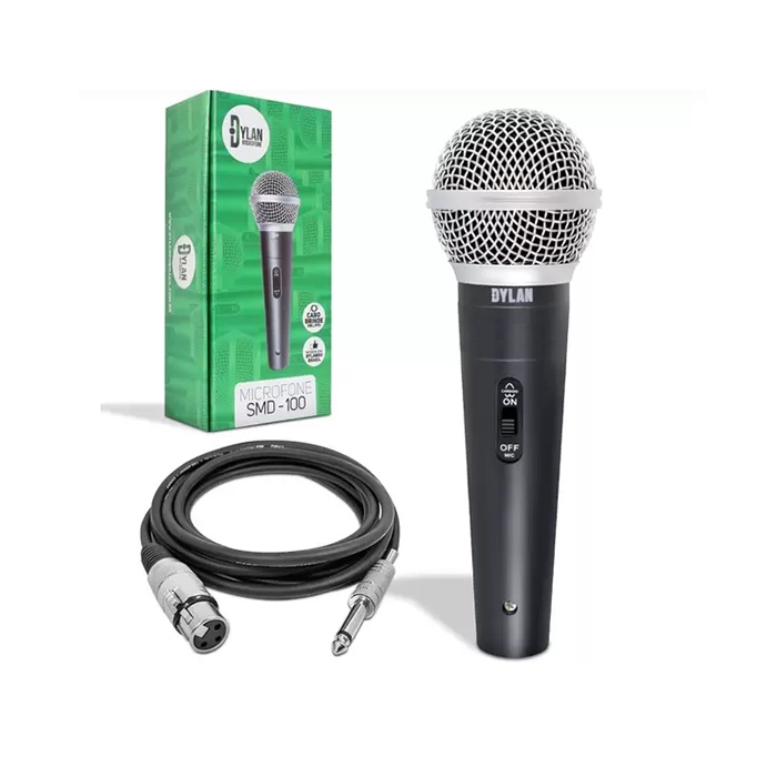 Microfone Com Fio Profissional Dinâmico Cardióide SMD-100