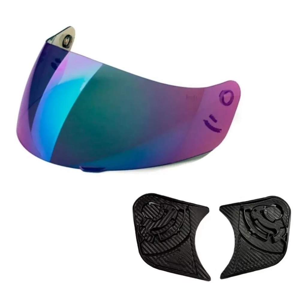 Viseira Camaleão + Kit Reparo Capacete Ebf E0x / Spark / Ez1 Original EBF