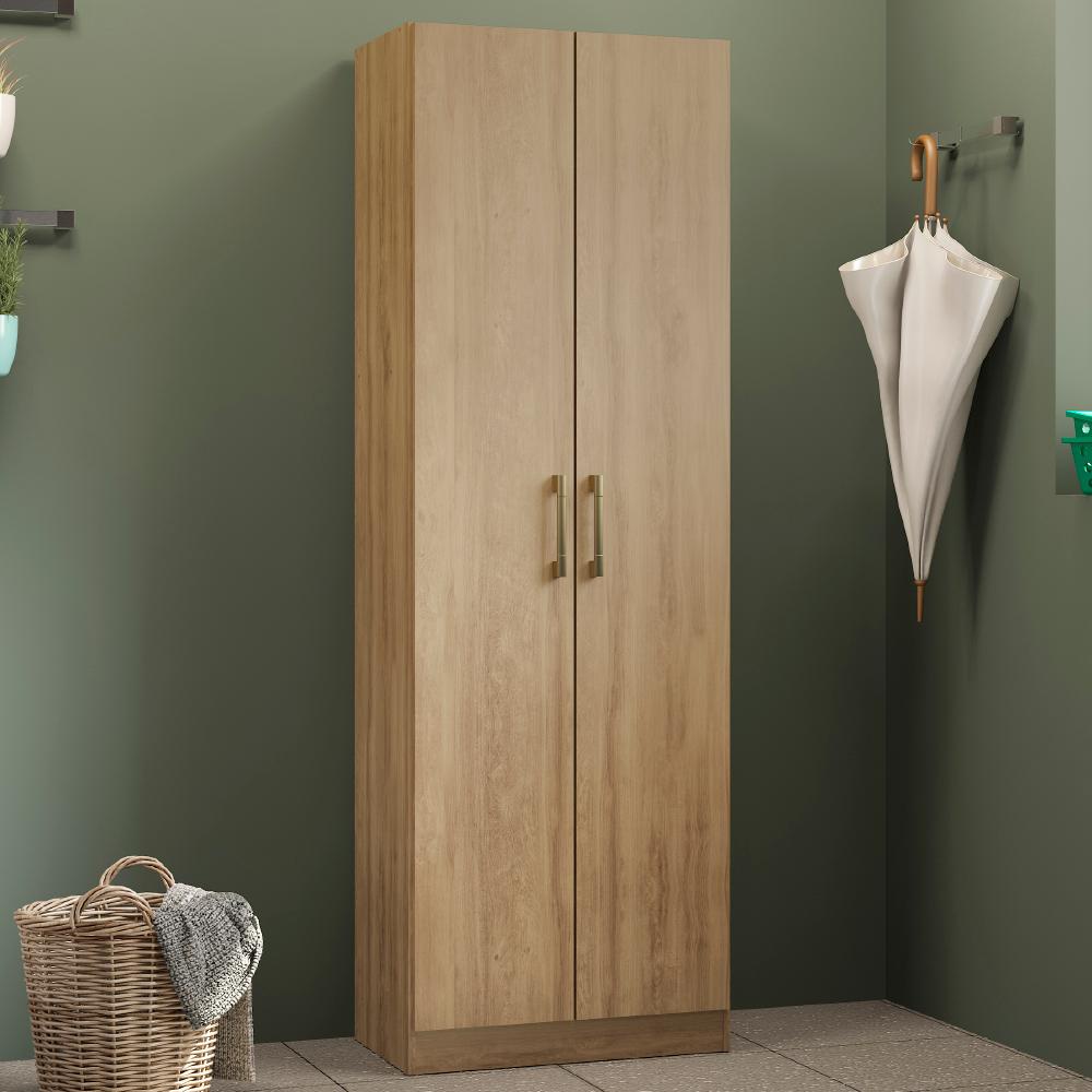 Armário Utilitário 626 Multiuso 2 Portas Noce Carraro em Oferta na Shopee