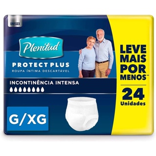 Fralda Calça Geriátrica Unissex Plenitud Protect Plus G/XG em Oferta na Shopee