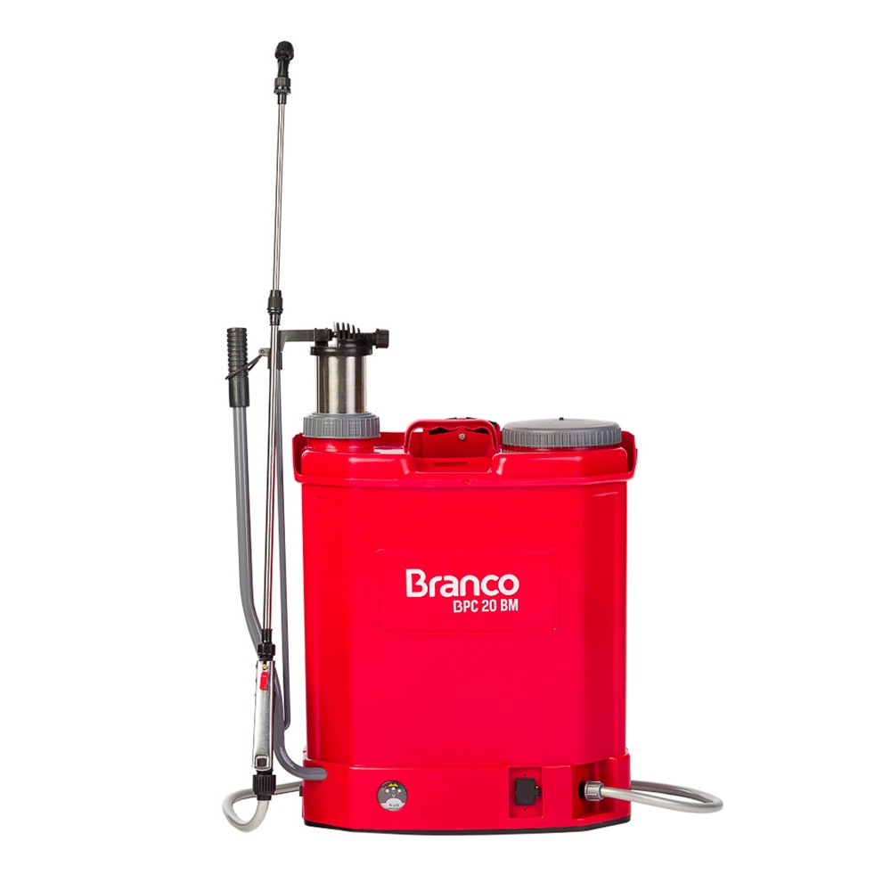 Pulverizador À Bateria 21 Litros Costal Bpc20bm Branco Motores