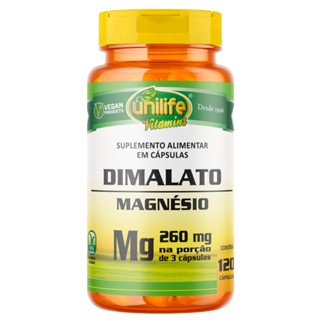 Magnésio Dimalato 800mg 120 Cápsulas - Unilife