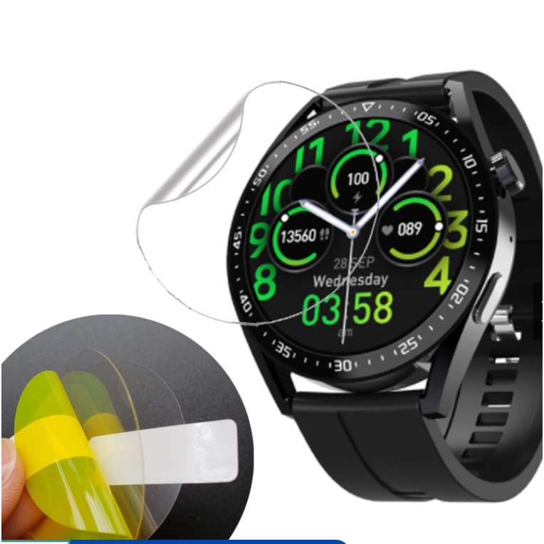 Película Smartwatch Hw28 Relógio Tela Redonda Película Para Relógio Redondo