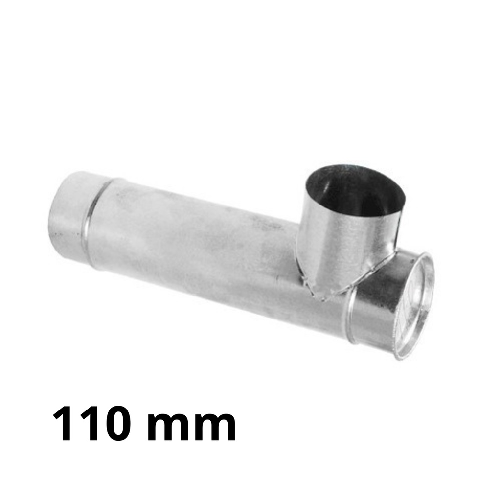 Joelho Chaminé Fogão a Lenha de 110mm Galvanizado Zatti