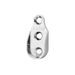 Suporte Cabideiro Oblongo Zamac Cromado Kit Com 10 Unidades