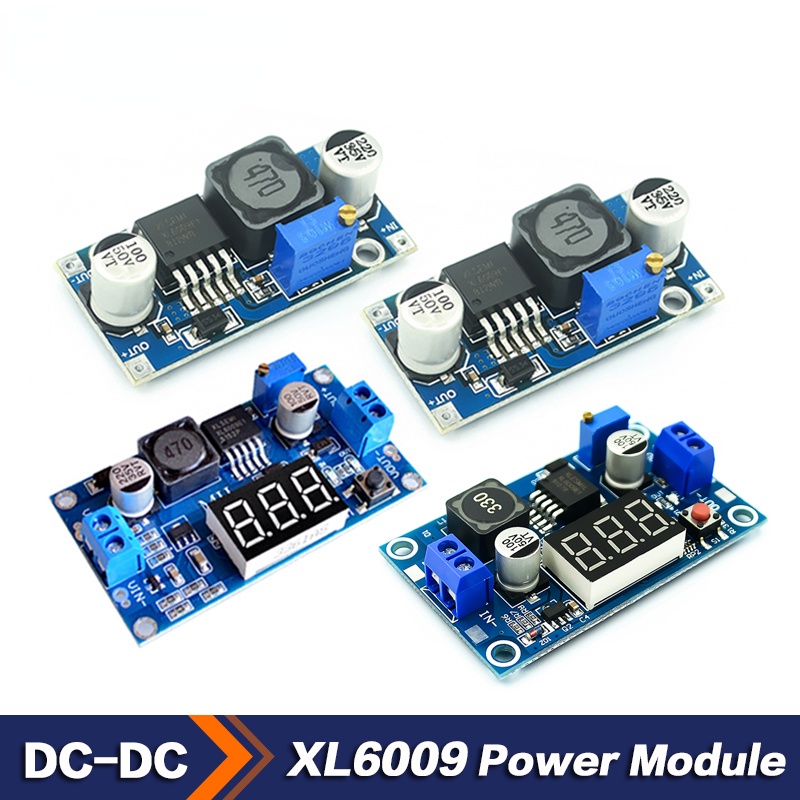 XL6009 4A Boost Converter Step Up Ajustável 15W 5-32V A 50V DC-Módulo De Alimentação De Alto Desempenho Baixa Ondulação