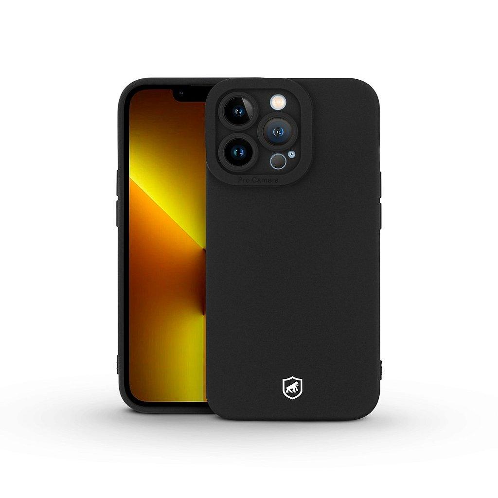 Capa Case Capinha para iPhone 13 Pro - Preta - Silicon Cloud - Gshield