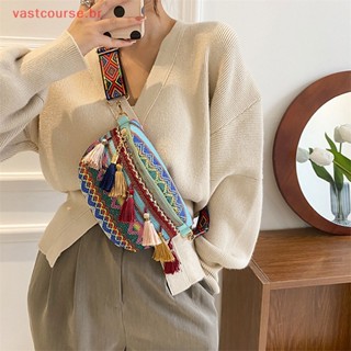 Sacos De Couro Vbr Weave Crossbody Bags Fêmea Tassel Waist Bag Retro Pacotes BR