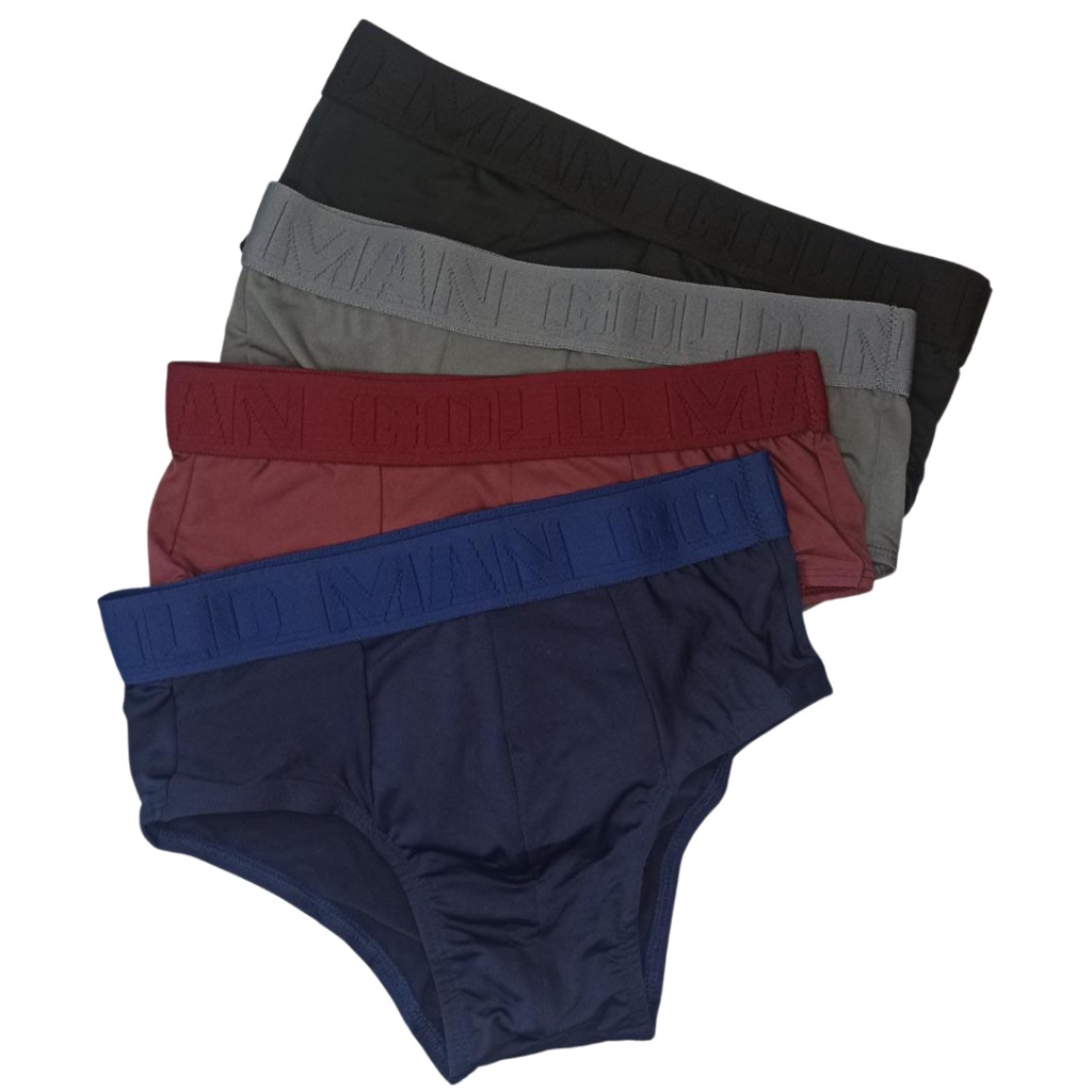 Cueca Slip Microfibra Com Elástico Confortável Comum