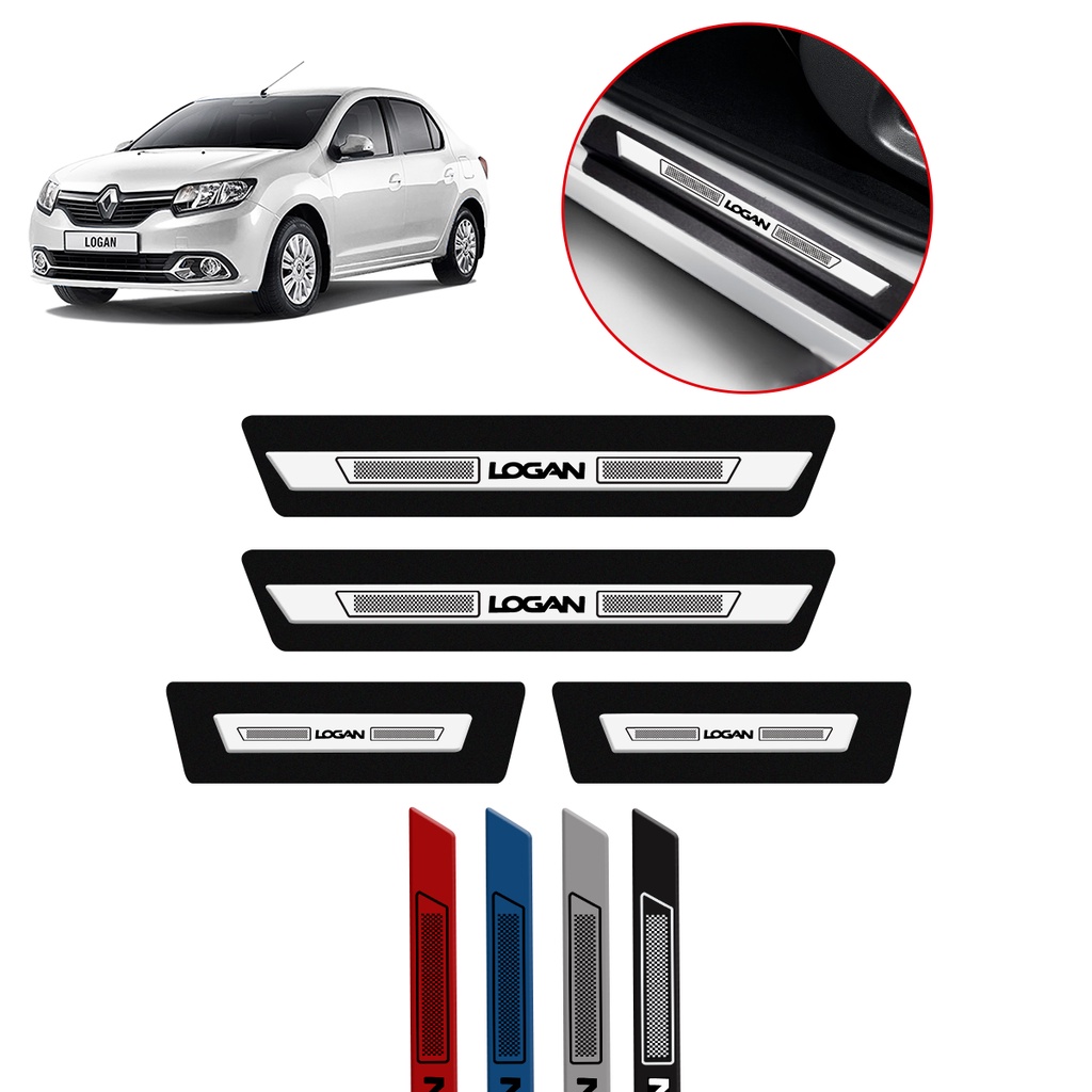 Soleira de Porta na Cor do Veículo para Renault Novo Logan