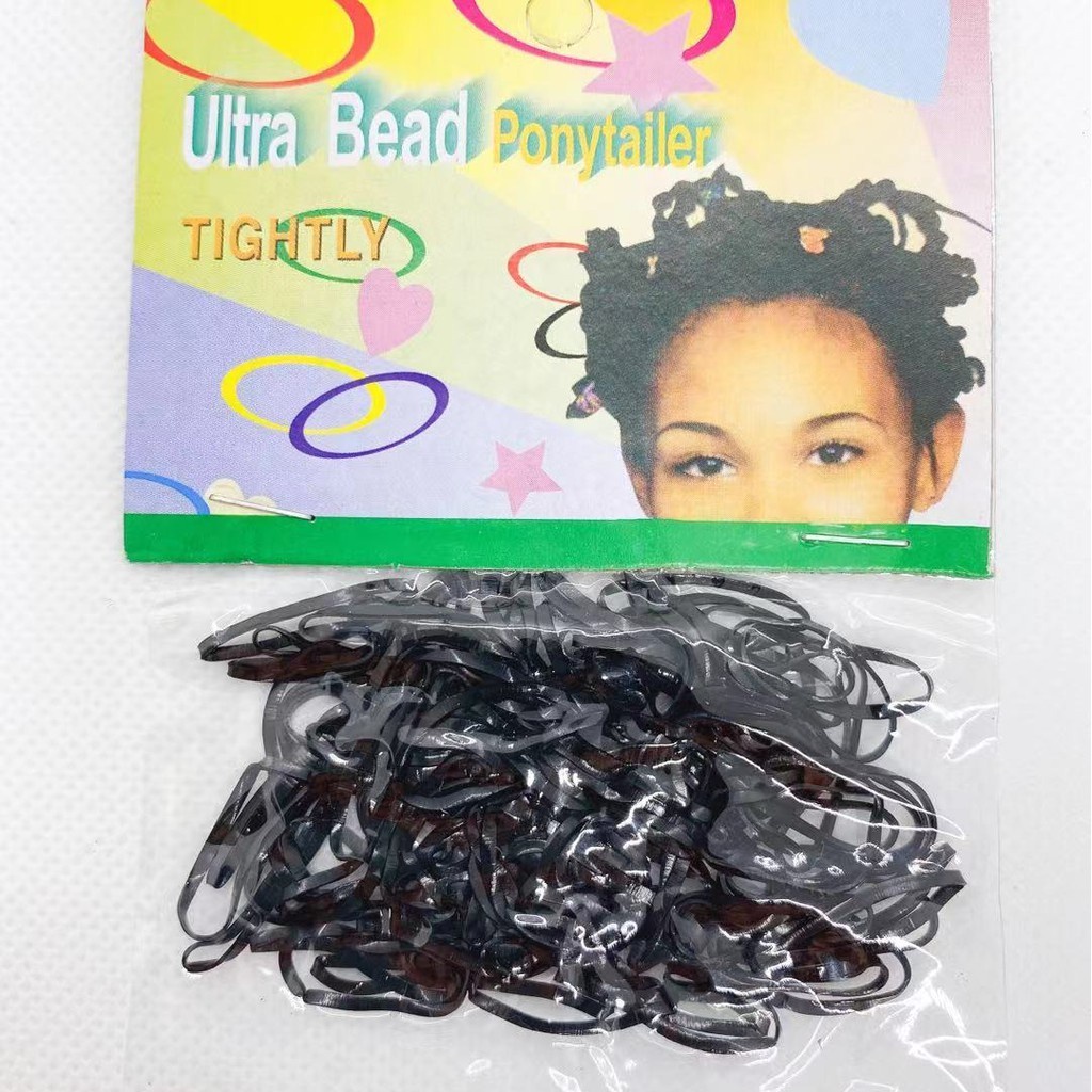 Elástico mini de silicone rabicó prendedor de cabelo em pacotinhos