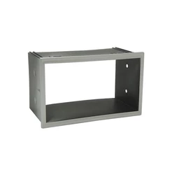 Moldura 2 Din VW Polo, Golf, Fox G2, Ecosport, Fiesta, Bora, Passat - Prata - Fiamon