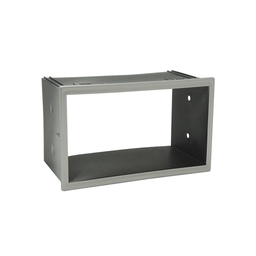 Moldura 2 Din VW Polo, Golf, Fox G2, Ecosport, Fiesta, Bora, Passat - Prata - Fiamon em Oferta na Shopee