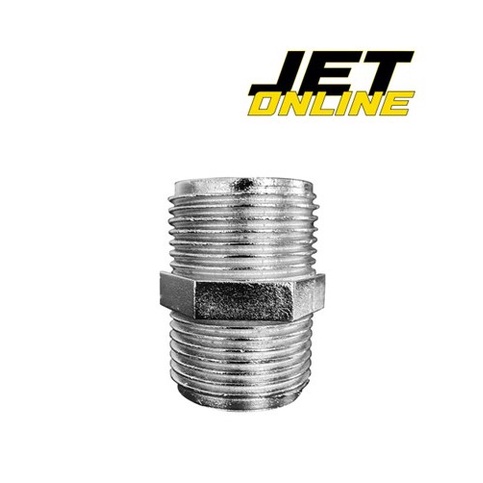 Niple Metal 3/4" X 3/4" - Metal Cromado Duplo Sextavado