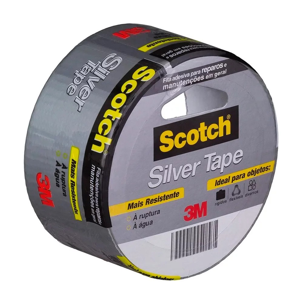 Fita Silver Tape 45Mm 5M Cinza 3M - Home & Living