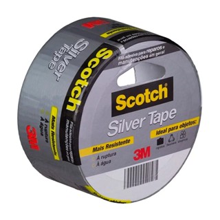 Fita Silver Tape 45Mm 5M Cinza 3M