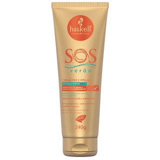 Creme 240gr Pré e Pós-Sol S.O.S Verão Girassol Haskell