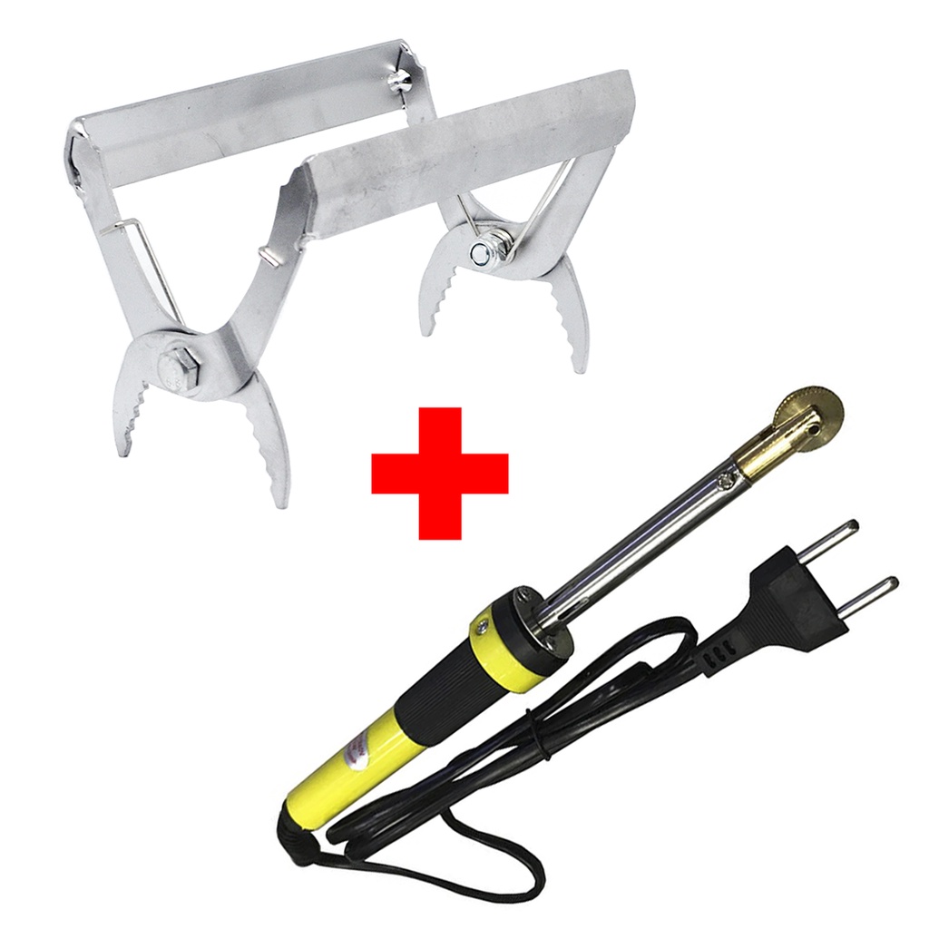 Saca Quadros/Caixilho Galvanizado + Carretilha Elétrica para encrustar cera nos quadros das colmeias