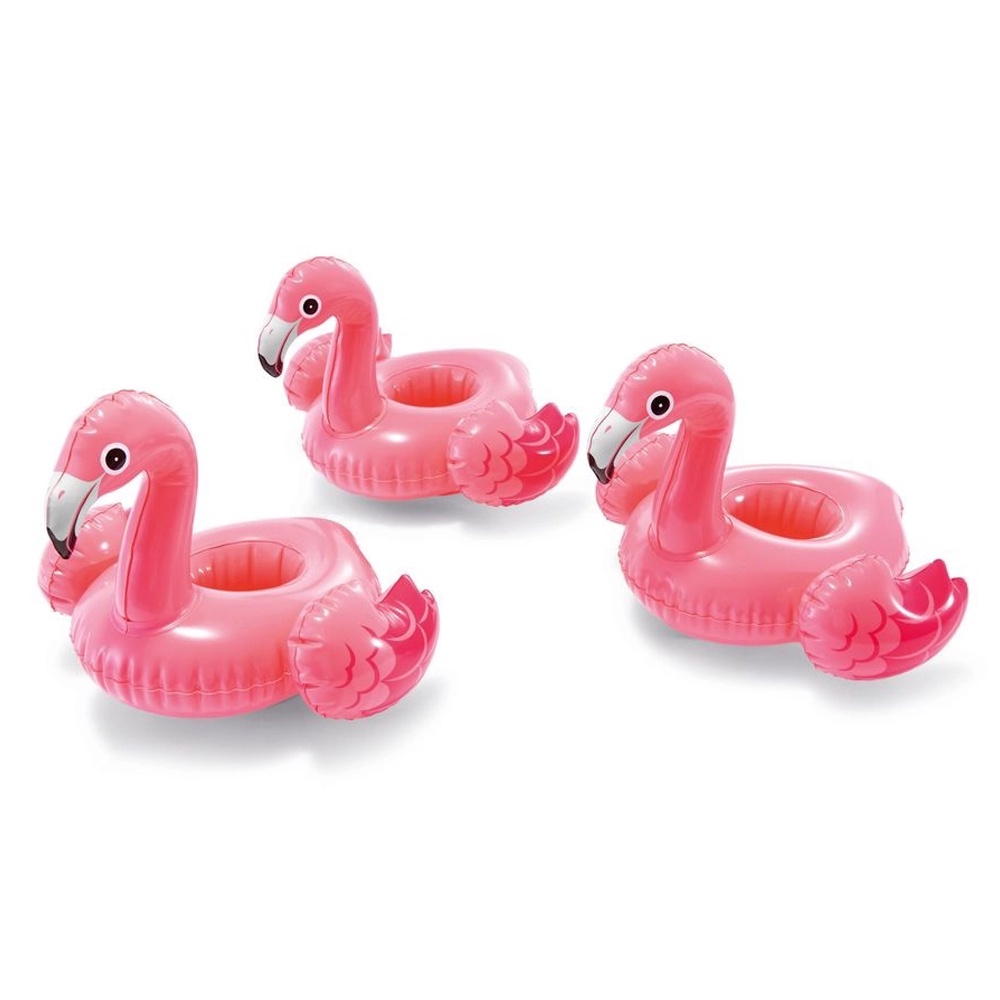 Kit com 3 Porta Copo Flamingo Inflável Piscina Mar Drink Holders Intex 33x25cm Intex em Oferta na Shopee