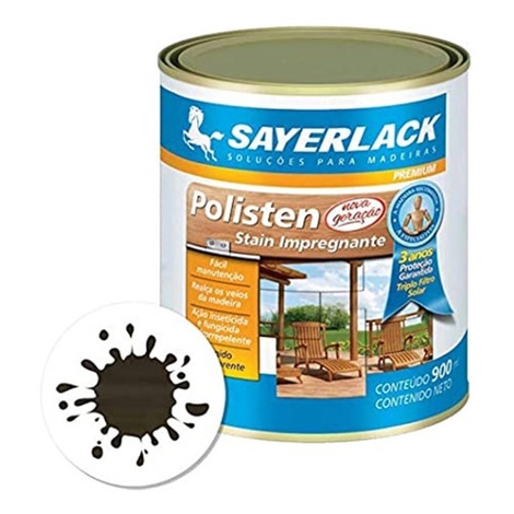 Verniz Polisten Stain Premium Nogueira 900ml Sayerlack