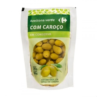 Azeitona Verde com Caroço Carrefour 150 g